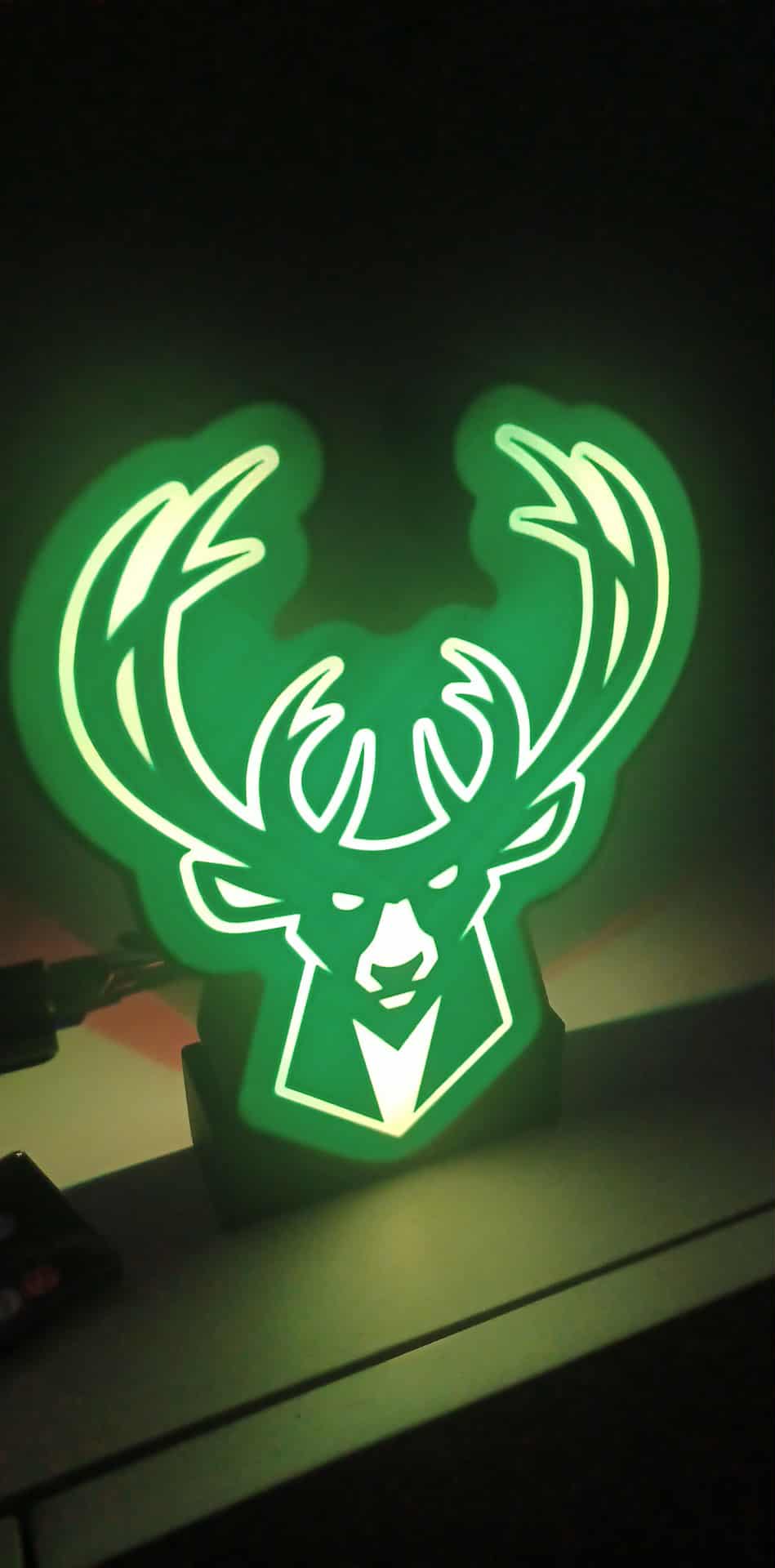 Bucks Mascot LED light box – custom 3D printed – Lit Layer Creations